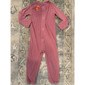 Magnetic Me Pink Cotton Stretchy One Piece Pink 12-18 Months Magnetic Closure